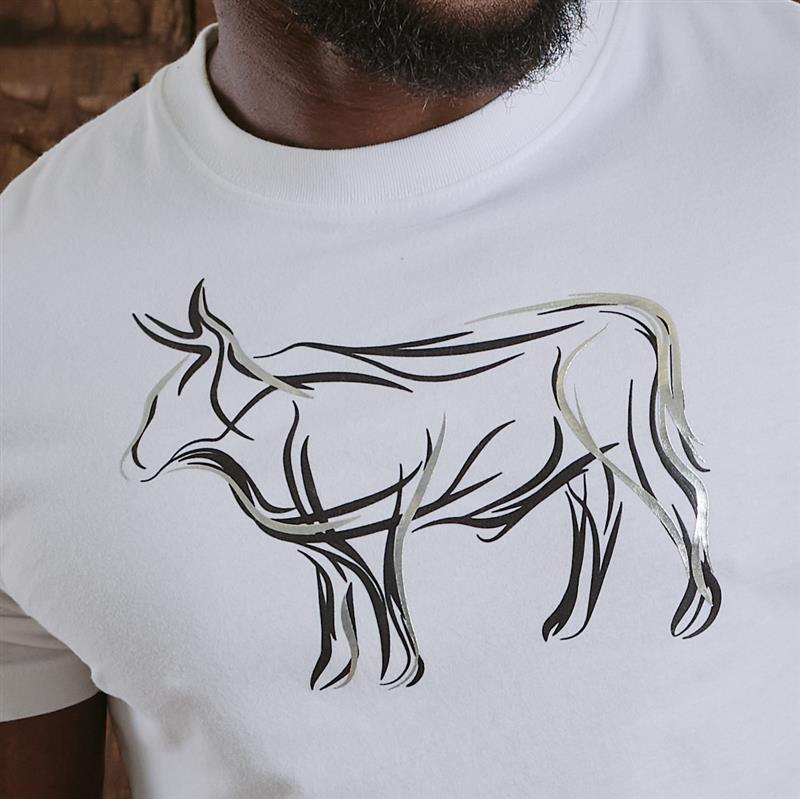 Kingsley Squiggle HQ Crew Tee - Pelican