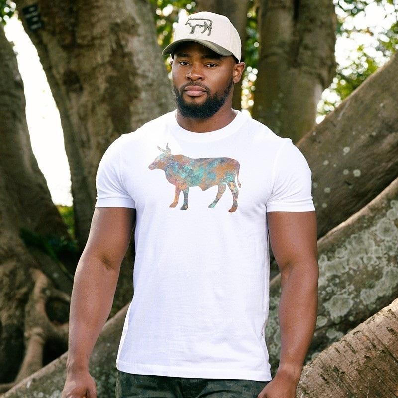 Kingsley Foil Patina Acid Wash Crew Tee - Pelican