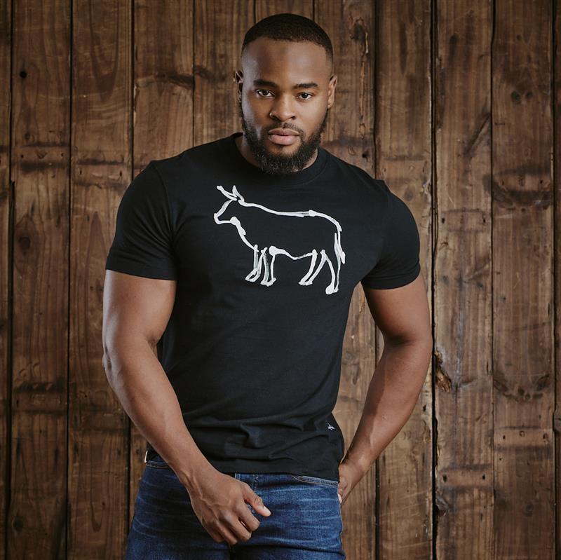 Kingsley Nguni Highlighter Outline Crew Tee - Mamba