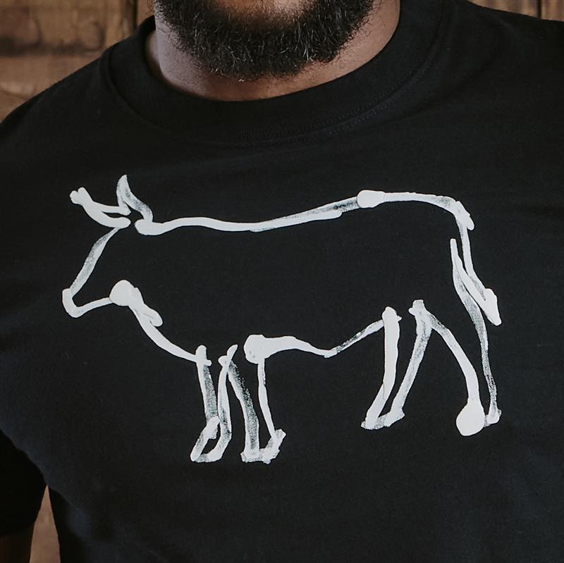 Kingsley Nguni Highlighter Outline Crew Tee - Mamba