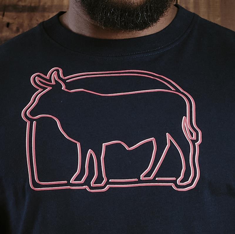 Kingsley Nguni Pop Out Crew Tee - Midnight