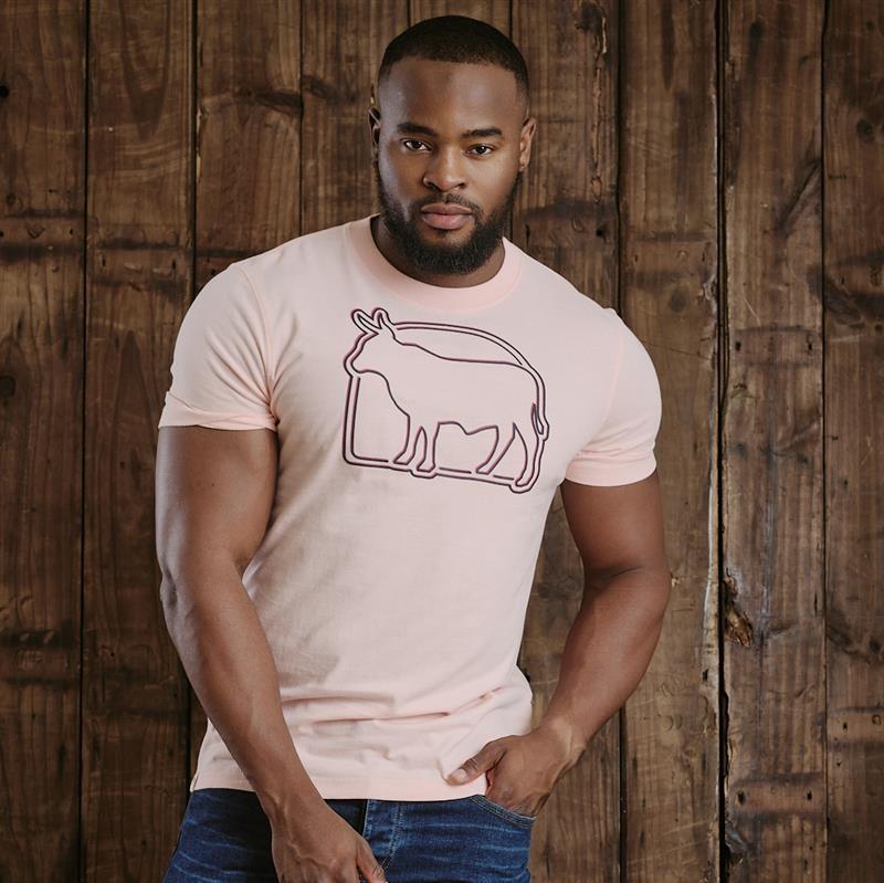 Kingsley Nguni Pop Out Crew Tee - Trout