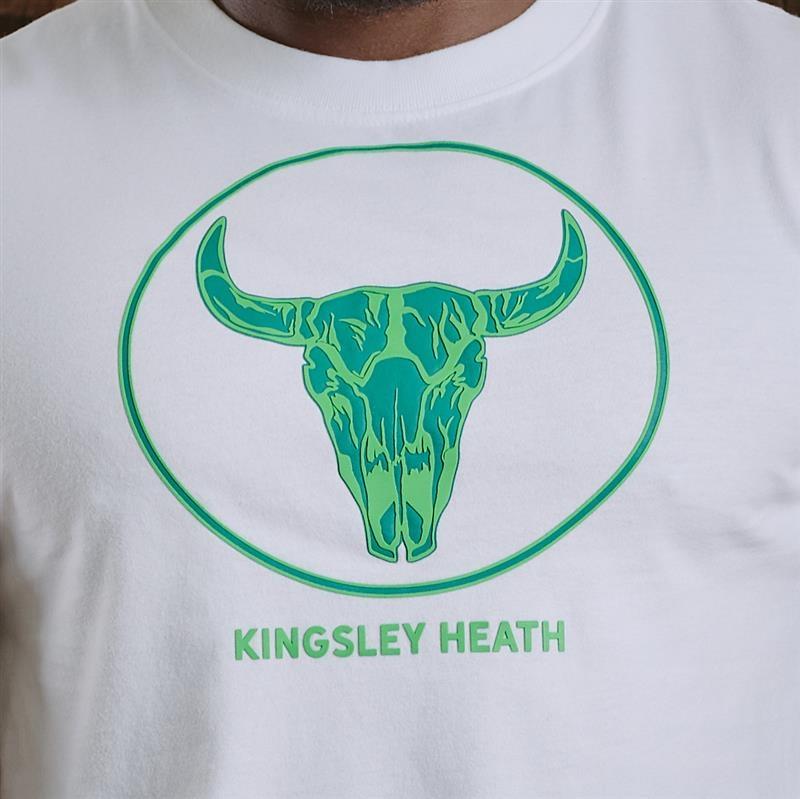Kingsley Colour Pop Skull Crew Tee - Pelican