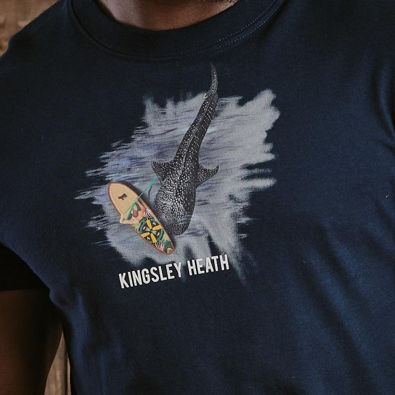 Kingsley SUP Whale Shark Tee Crew Tee - Midnight