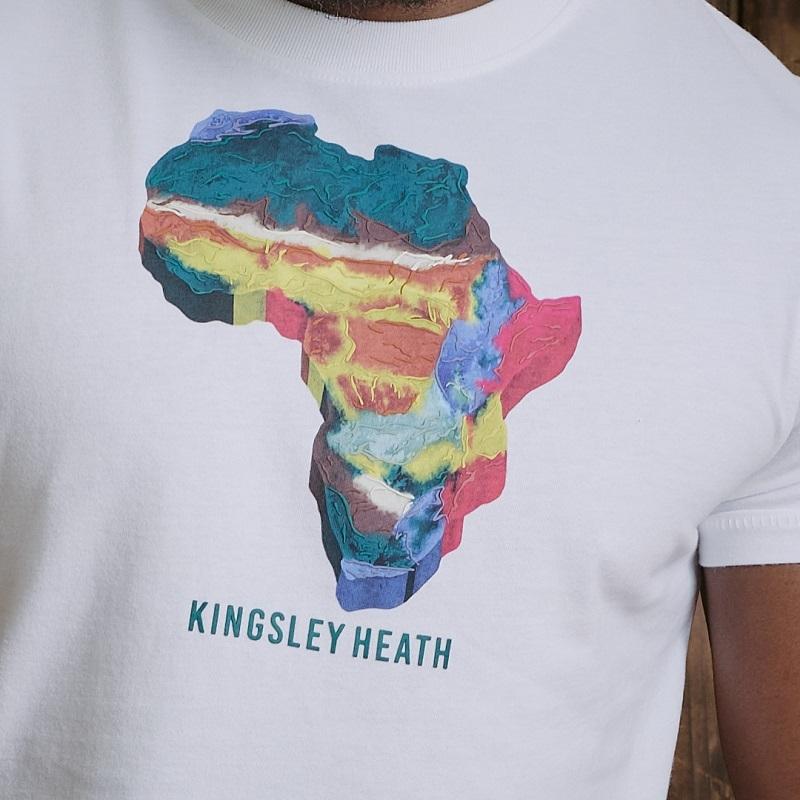 Kingsley Africa Contours Tee Crew Tee - Pelican