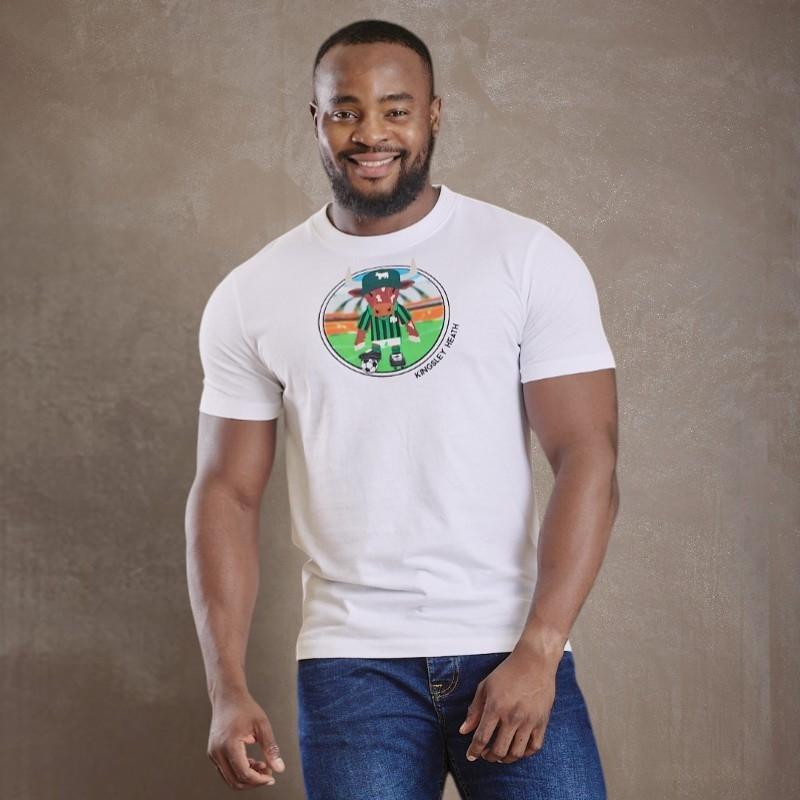 Kingsley Nguni Collectable Footballer Crew Tee - Pelican
