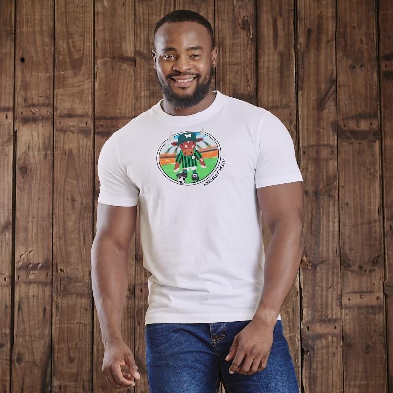 Kingsley Nguni Collectable Footballer Crew Tee - Pelican