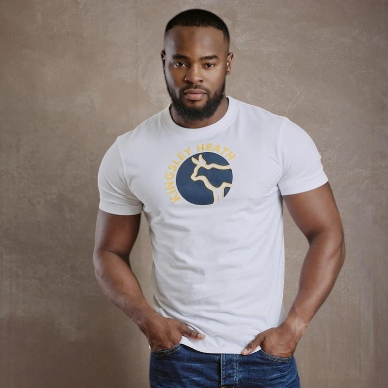 Kingsley Spotlight Light Nguni Tee Crew Tee - Pelican