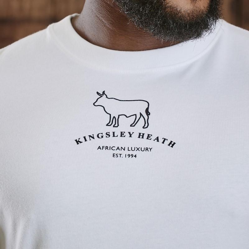 Arched Centred logo Crew Tee - Pelican
