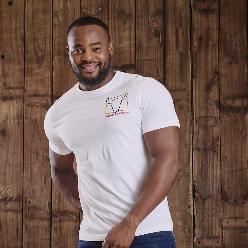 Boxed Skull Crew Tee - Pelican