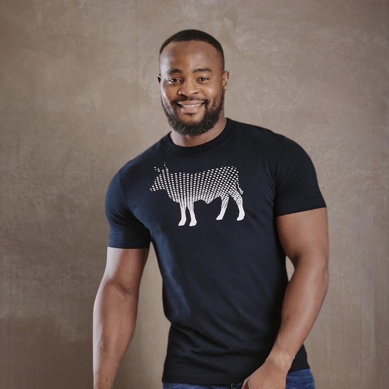 Micro Fill Nguni Crew Tee - Mamba