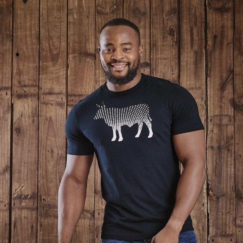 Micro Fill Nguni Crew Tee - Mamba