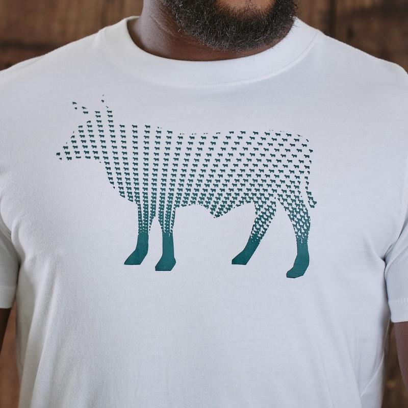 Micro Fill Nguni Crew Tee - Pelican