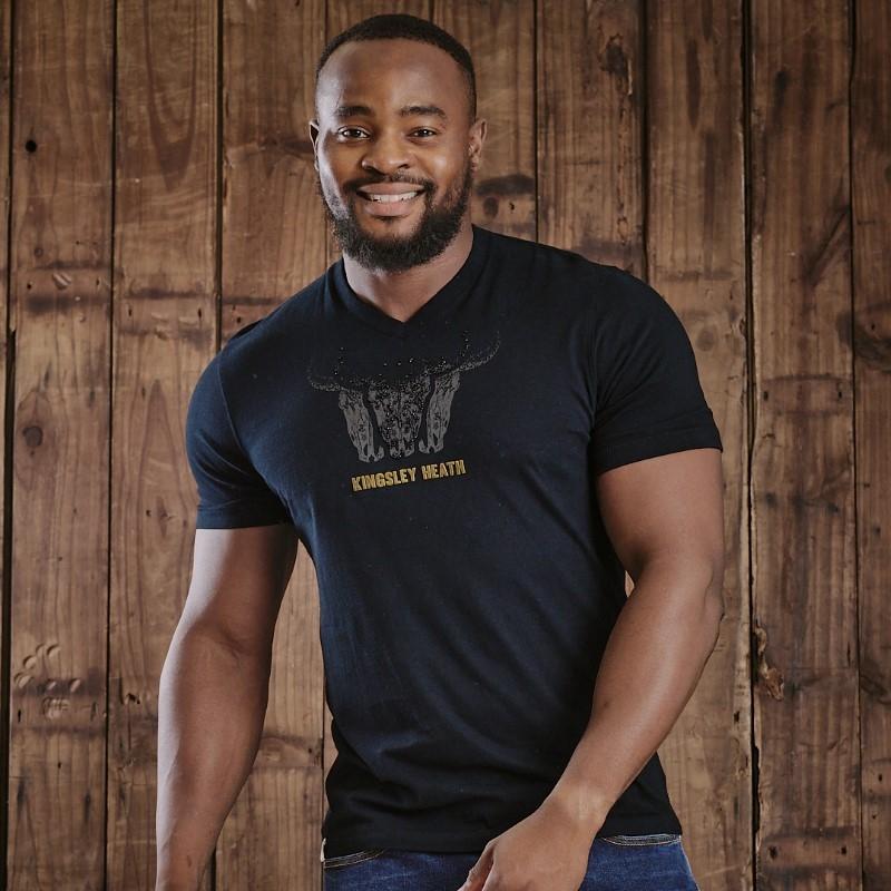 City Lights Skull V-Neck Tee - Mamba