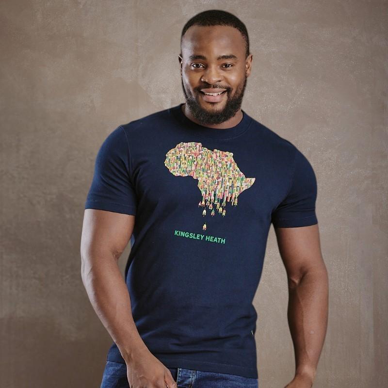 Long Way Down African Crew Neck - Midnight