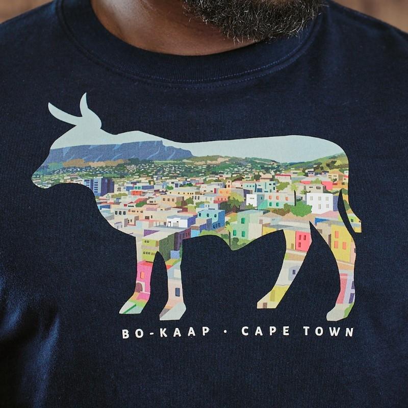 Kingsley Bo Kaap Nguni Regular Crew Tee - Midnight