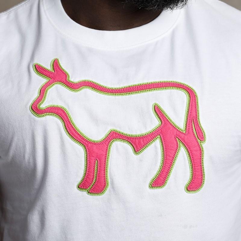 Felt Outline Nguni Crew Tee - Pelican
