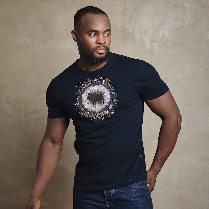 Nguni Eye Crew Tee - Midnight