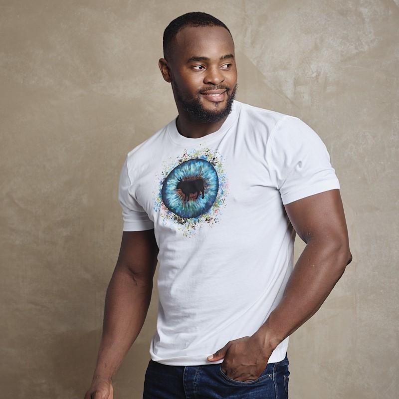 Nguni Eye Crew Tee - Pelican