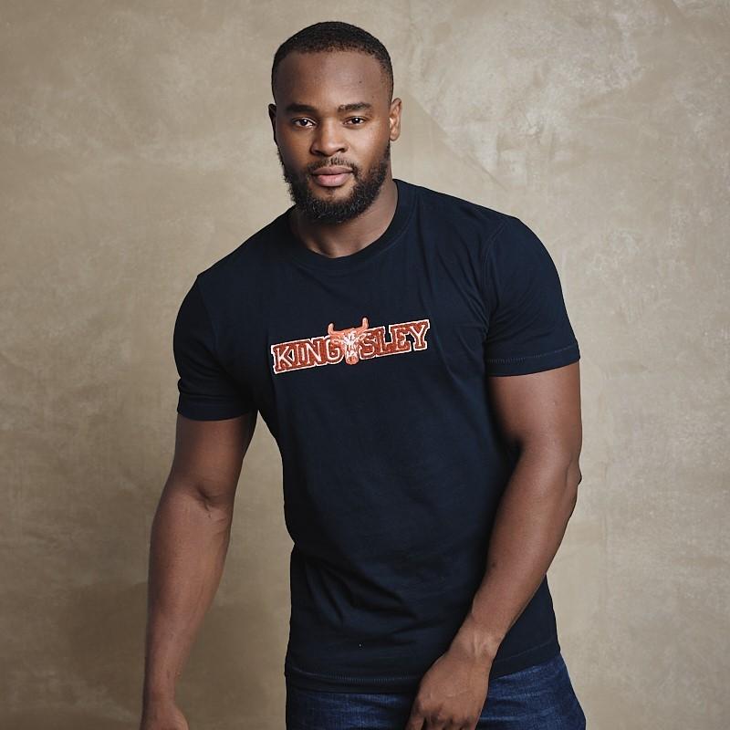 Towelling Skull Crew Tee - Midnight
