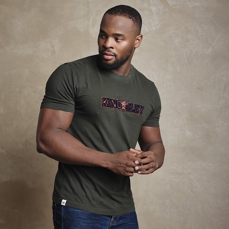 Towelling Skull Crew Tee - Fatigue