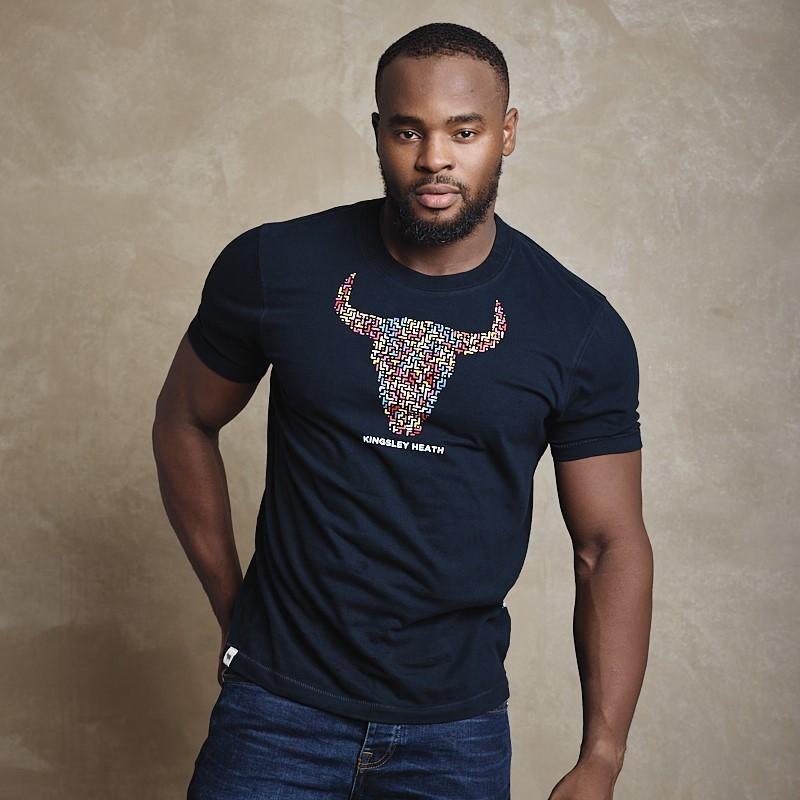 Night Lights Skull Crew Tee - Midnight