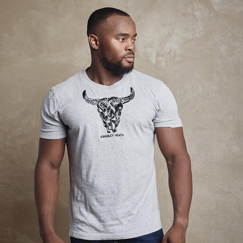 Beaded Skull Crew Tee - Vervet