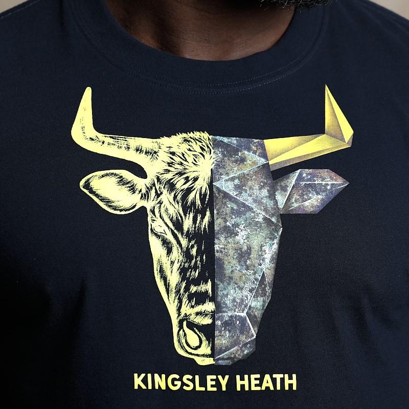 Bold 50/50 Skull Crew Tee - Midnight