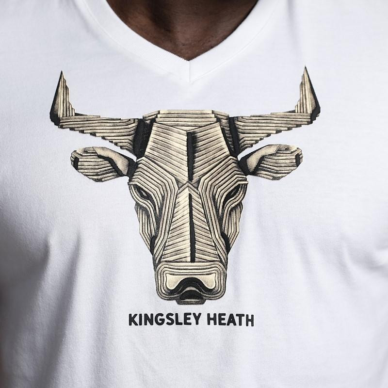 Board Craft Skull V-Neck Tee - Pelican