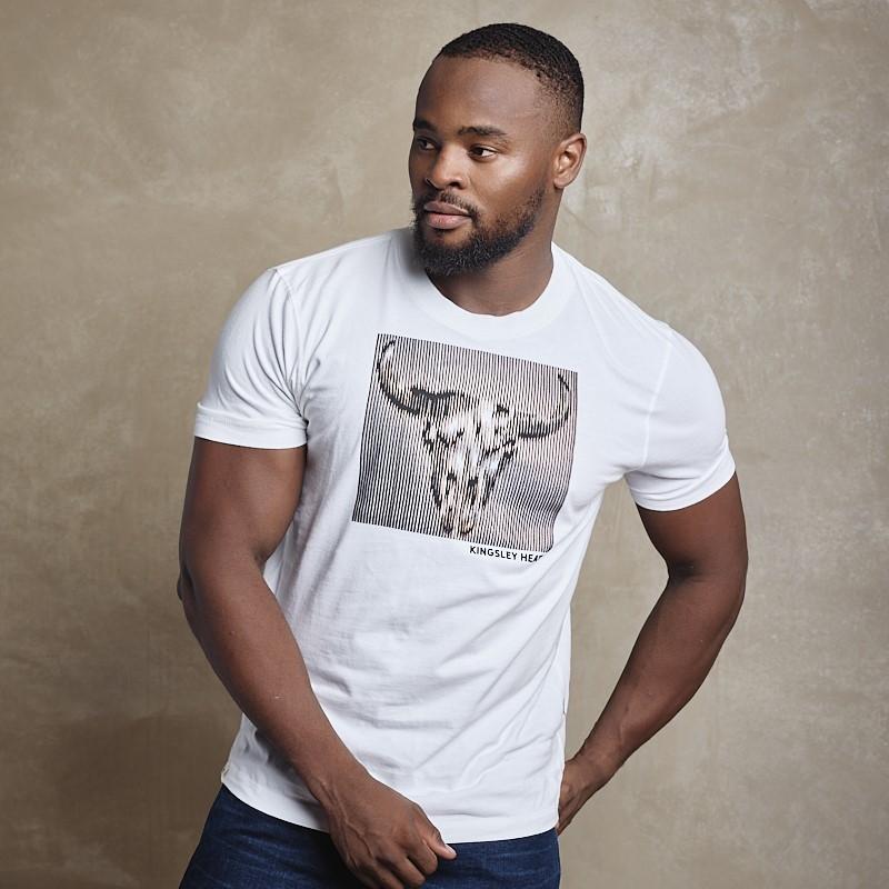 Shutter Block Skull Crew Tee - Pelican