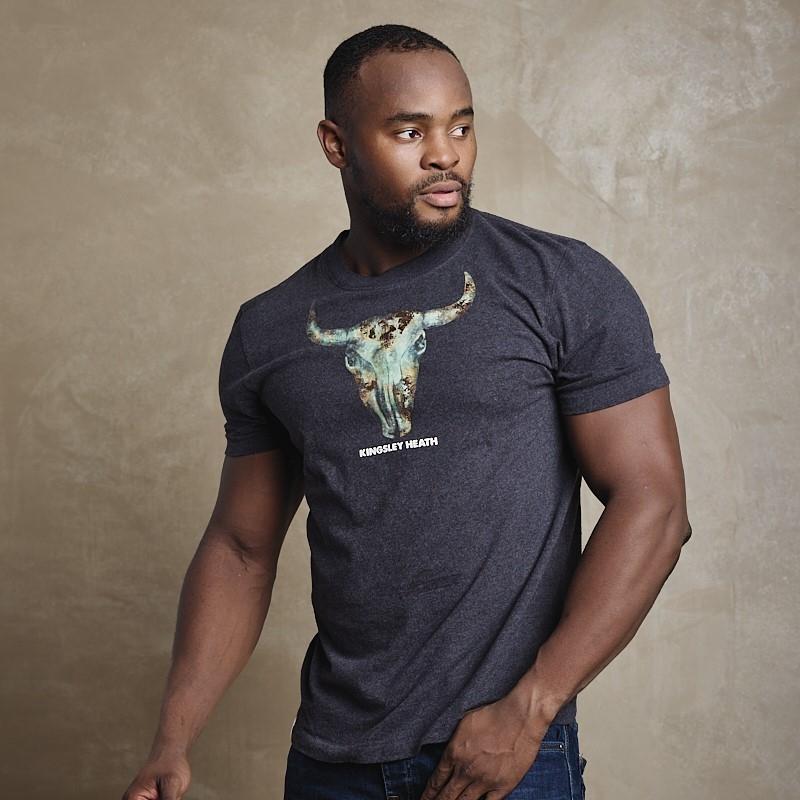 Patena Skull Crew Tee - Gravel