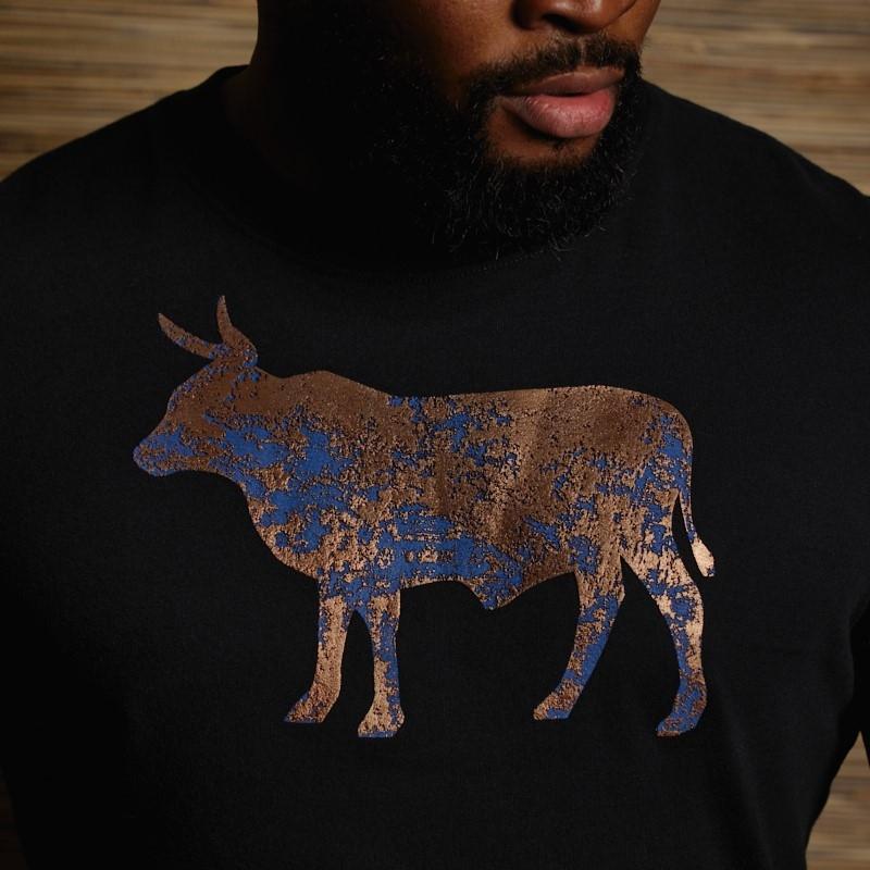 Acid Wash Foils Nguni Crew Tee - Mamba