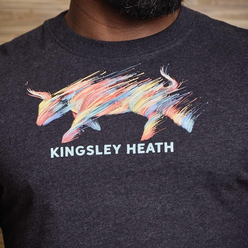 Charging Bull Nguni Crew Tee  - Gravel