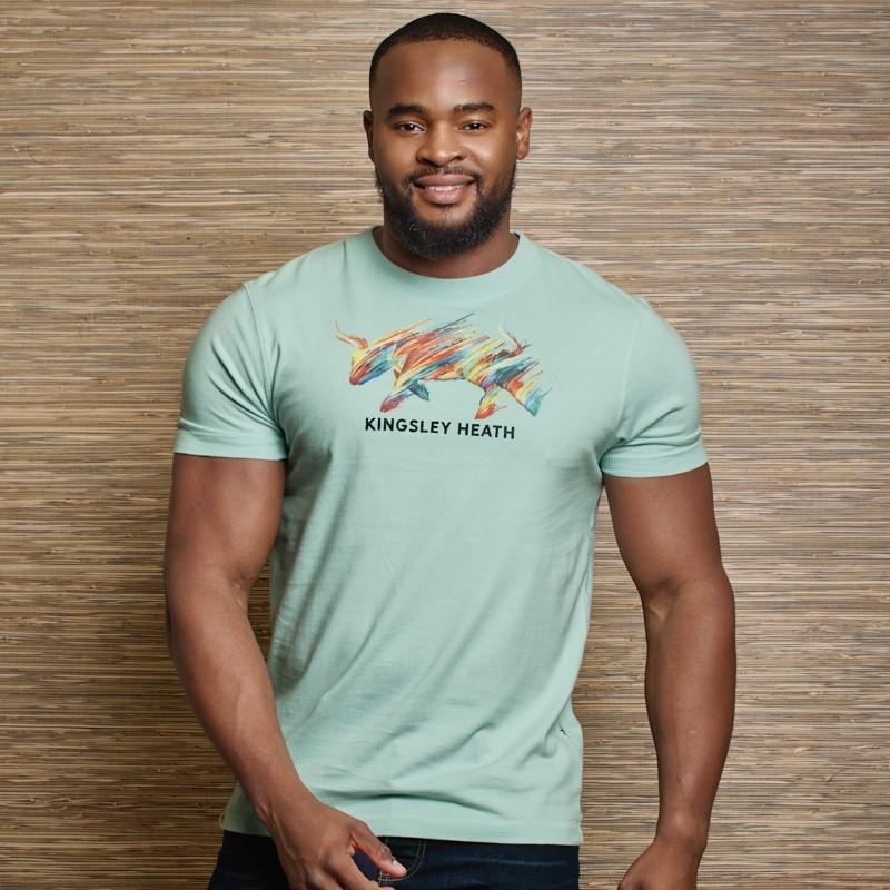 Charging Bull Nguni Crew Tee  - Mint