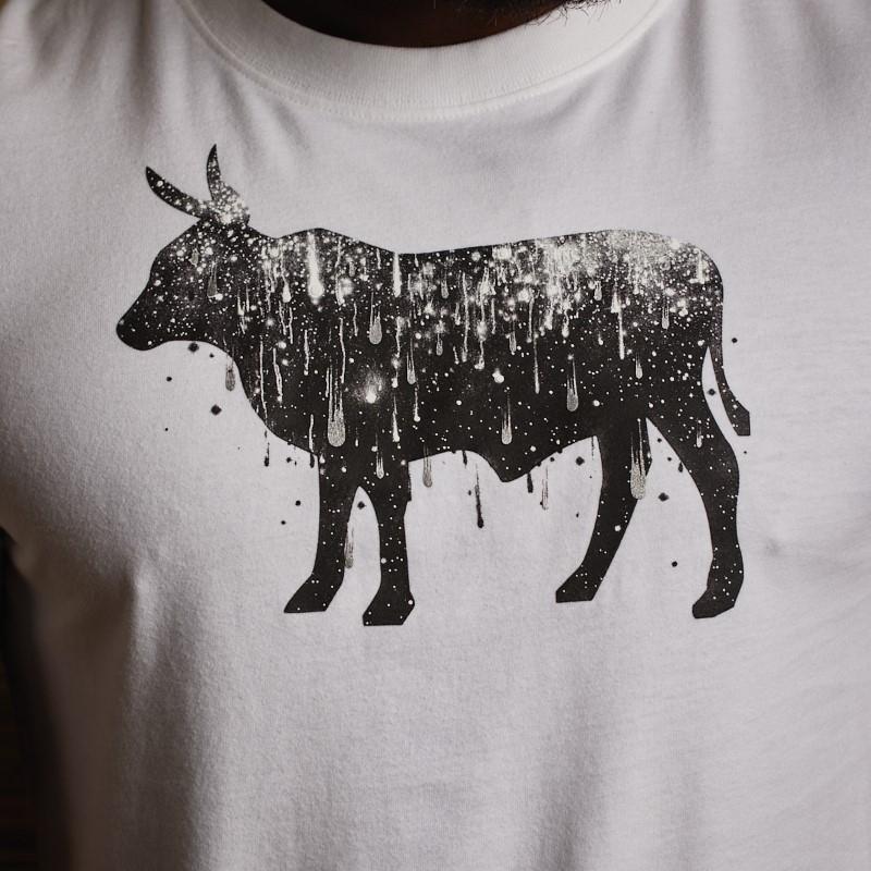 Cosmic Nguni Crew Tee  - Pelican
