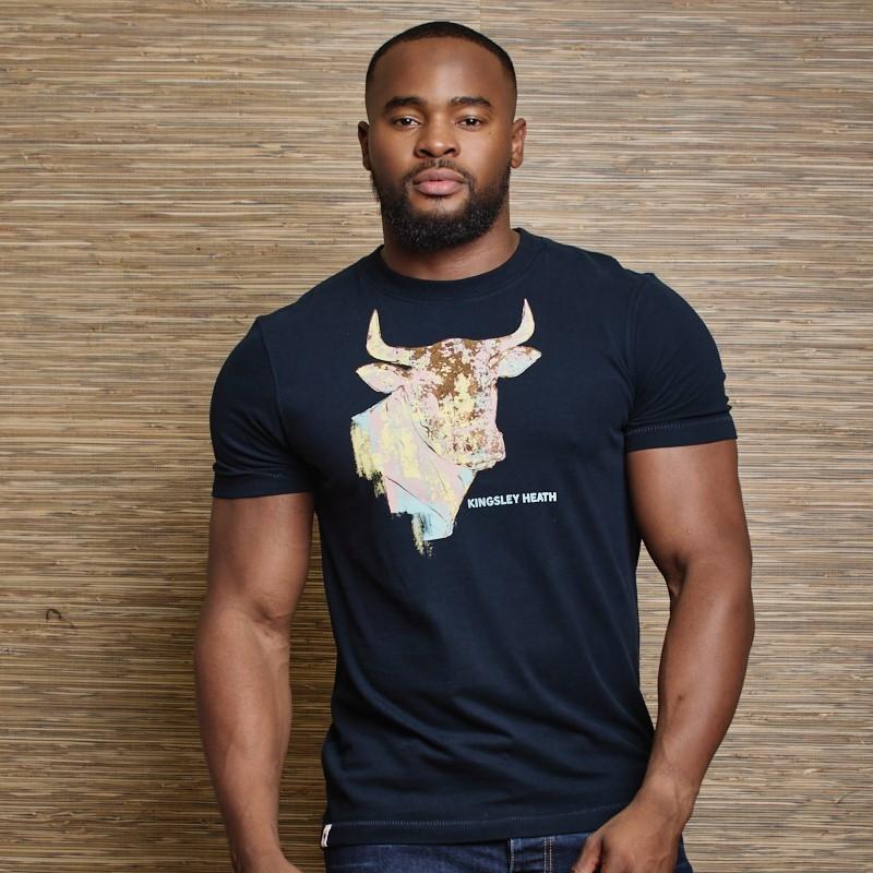 Foils Nguni Crew Tee  - Midnight