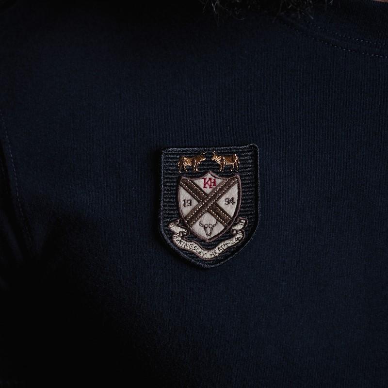 Heraldic Badge Crew Tee - Midnight