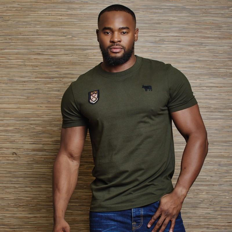 Heraldic Badge Crew Tee - Fatigue