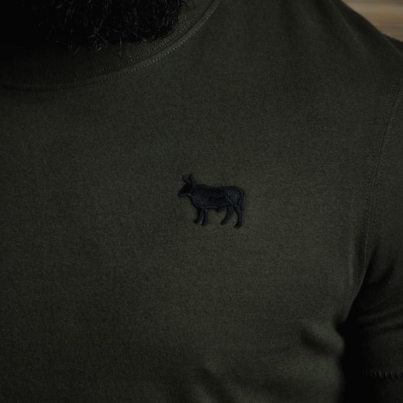 Heraldic Badge Crew Tee - Fatigue