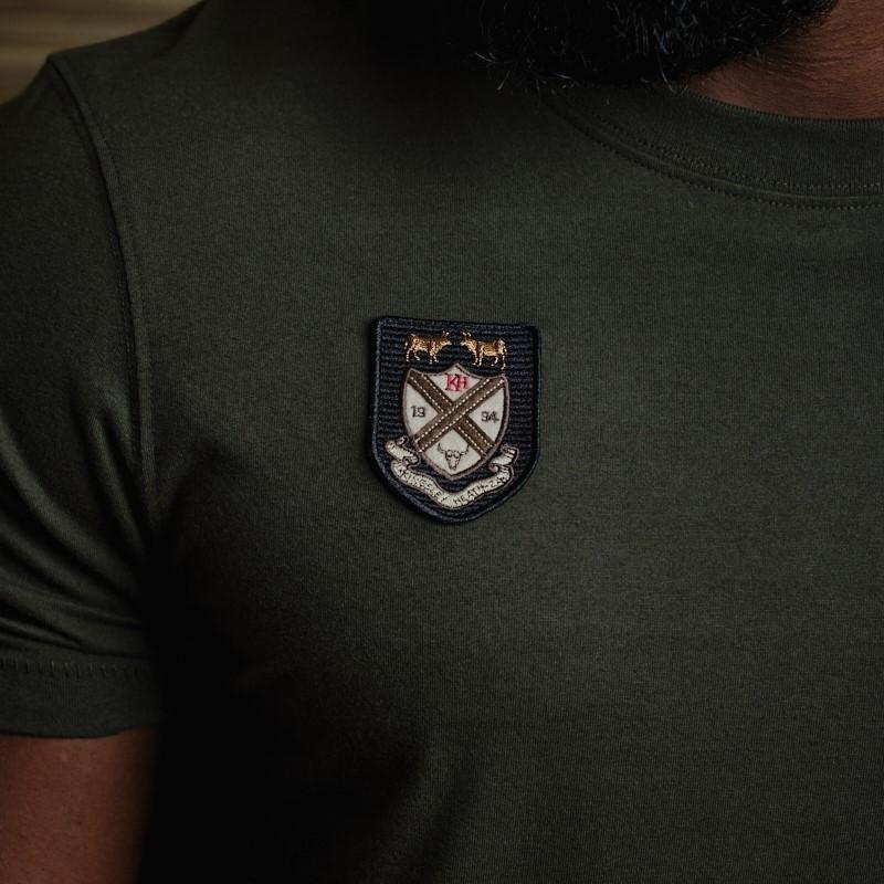 Heraldic Badge Crew Tee - Fatigue