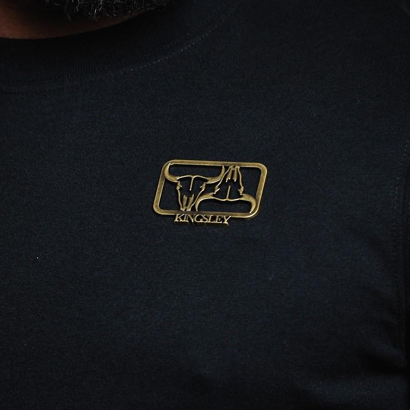 Metal Inverted Skull Crew Tee  - Mamba