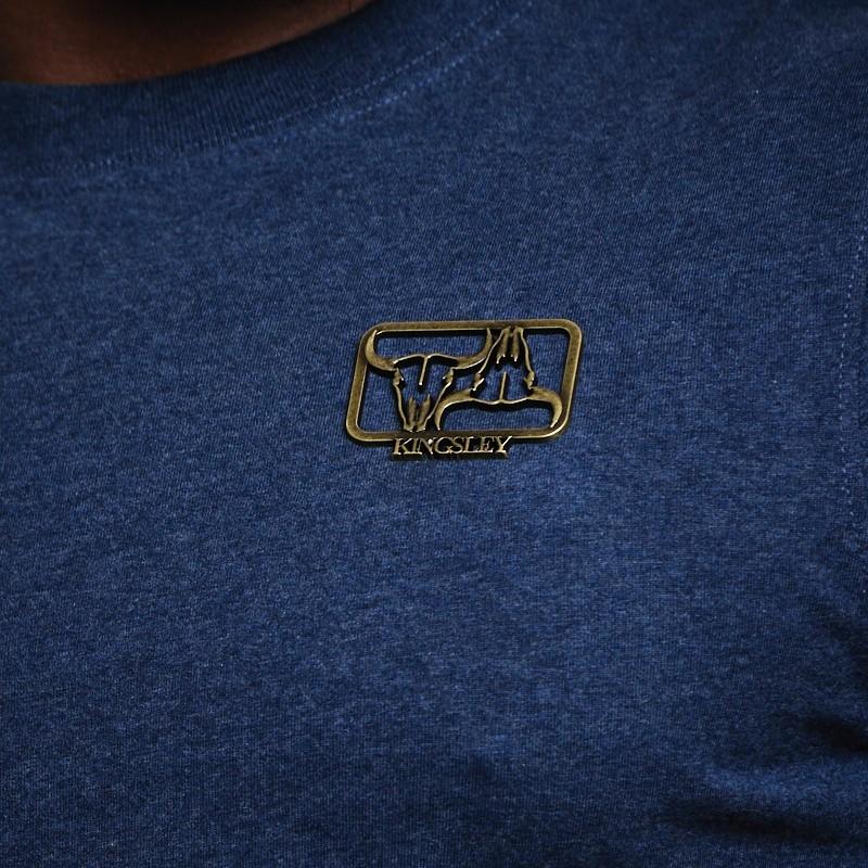 Metal Inverted Skull Crew Tee  - Monarch