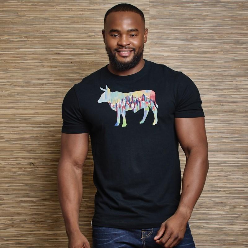 Mount Kili Infill Nguni Crew Tee  - Mamba