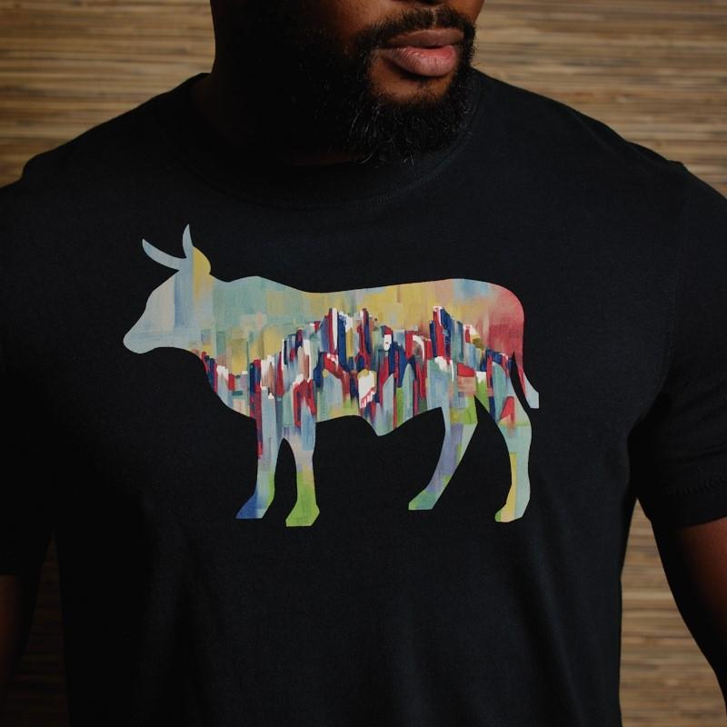 Mount Kili Infill Nguni Crew Tee  - Mamba