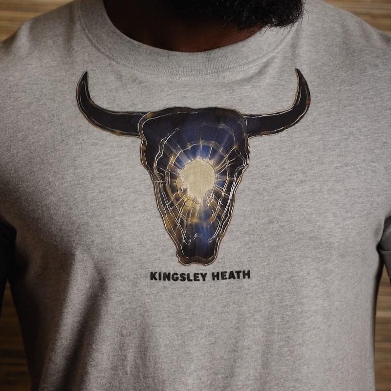 Ocean Reflections Skull Crew Tee  - Vervet
