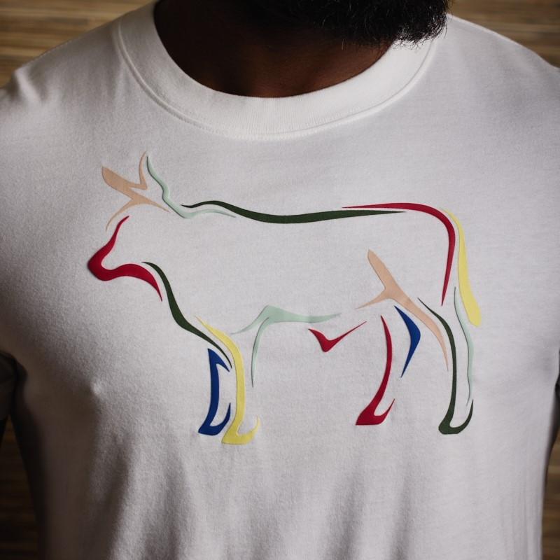 POP Outline HS Nguni Crew Tee - Pelican