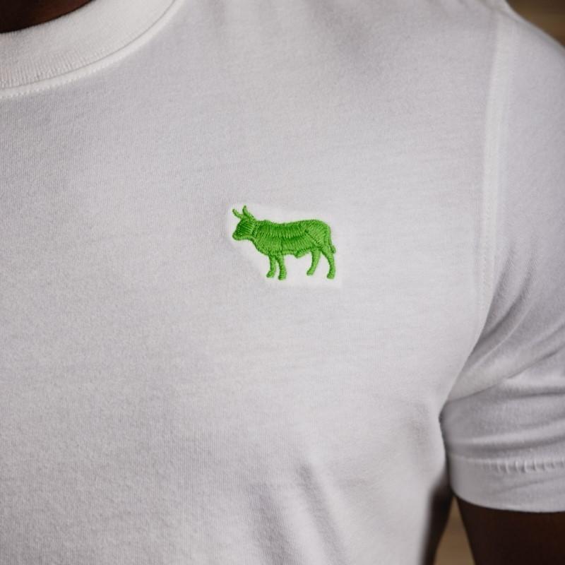 POP Wool Embroidery Crew Tee - Pelican