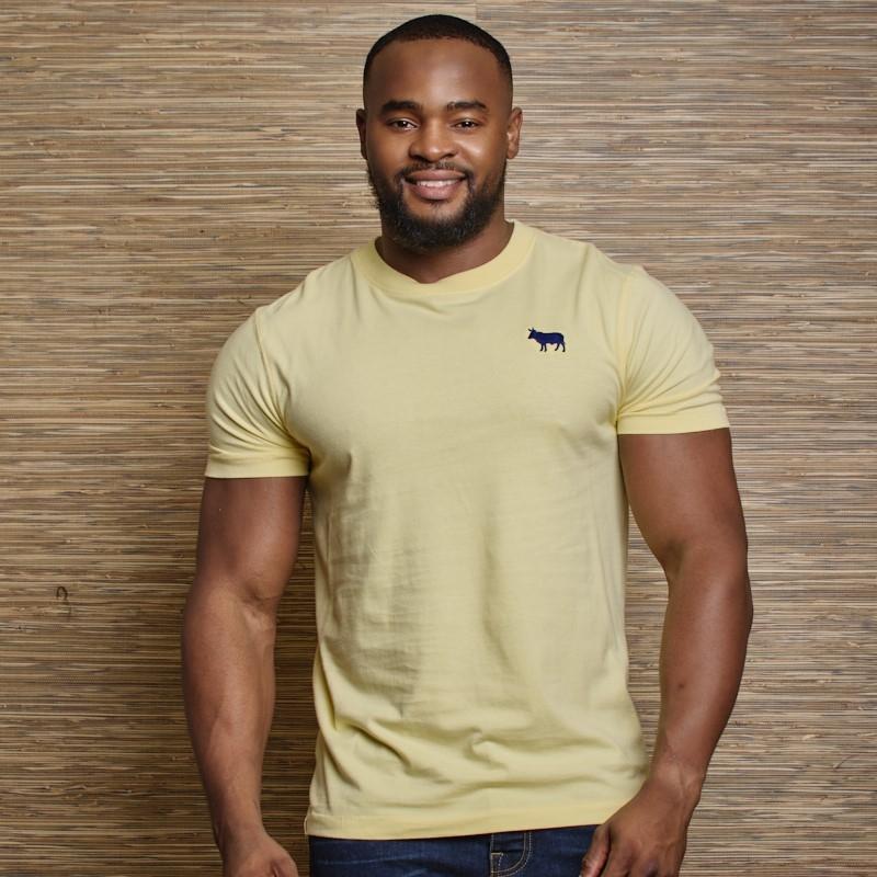POP Wool Embroidery Crew Tee - Acacia