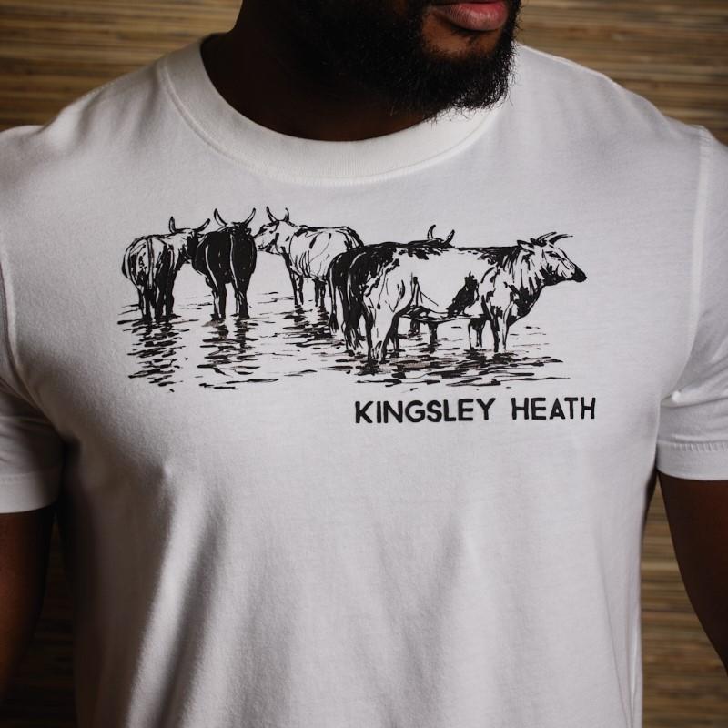 River Nguni Crew Tee  - Pelican