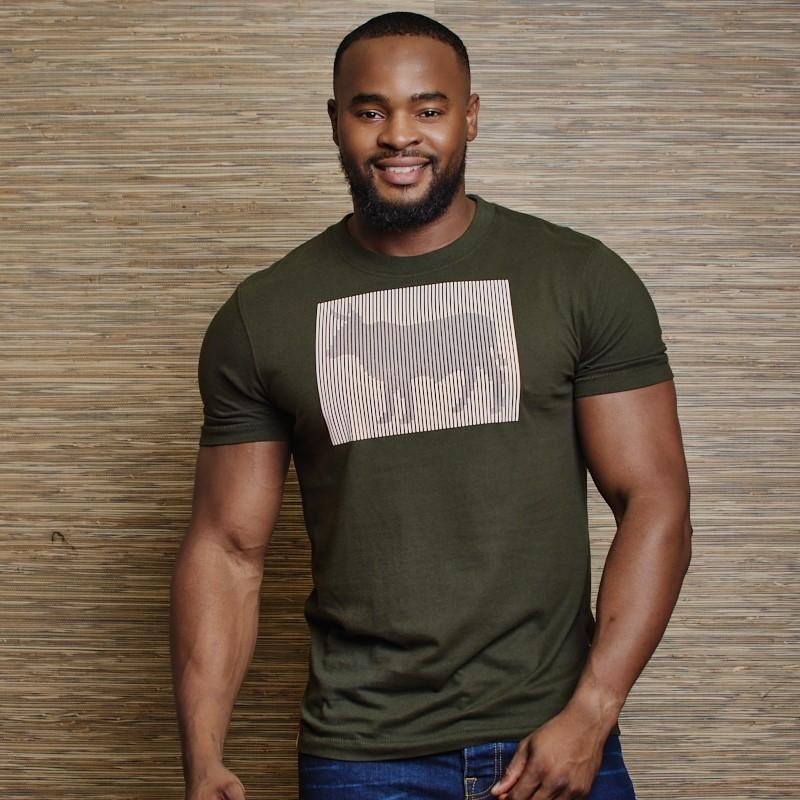 Shutter High Low Nguni Crew Tee - Fatigue